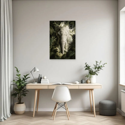 Tableau Éléphant Botanique dans un bureau - Art Virtuoso