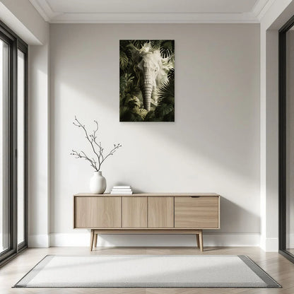 Tableau Éléphant Botanique dans une entrée ou un couloir - Art Virtuoso