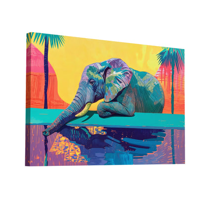 Product Hero 3D WebP Tableau Eléphant Pop Art - Art Virtuoso