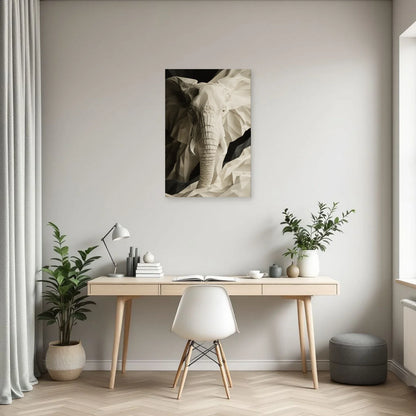 Tableau Éléphant Sculptural dans un bureau - Art Virtuoso