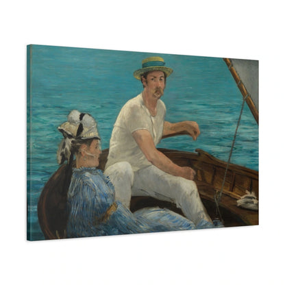 Tableau En bateau – Édouard Manet - toile 3D avec bords imprimés - Art Virtuoso