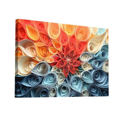Product Hero 3D WebP Tableau en Quilling Original - Art Virtuoso