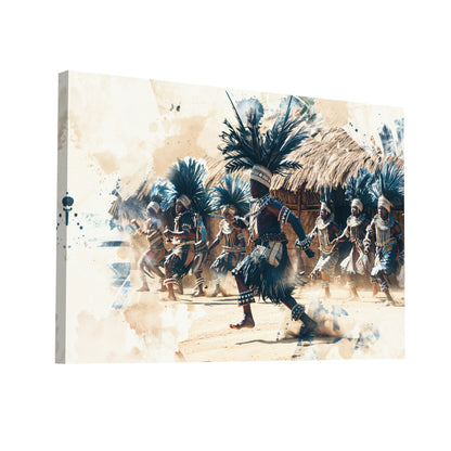 Product Hero 3D WebP Tableau Ethnique Africain - Art Virtuoso