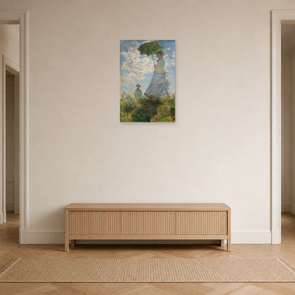 Tableau Femme à l’ombrelle – Madame Monet et son fils dans une entrée ou un couloir - Art Virtuoso