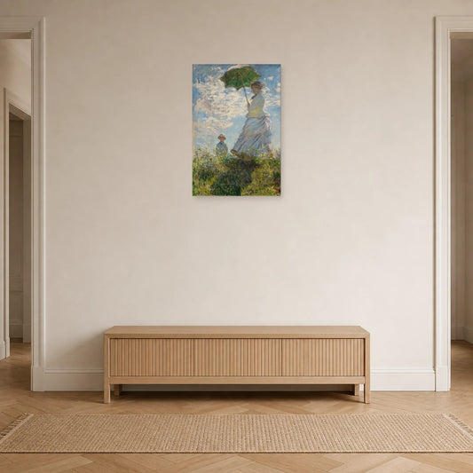 Tableau Femme à l’ombrelle – Madame Monet et son fils dans une entrée ou un couloir - Art Virtuoso