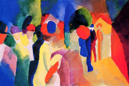 Femme à la veste jaune d’August Macke – toile format S