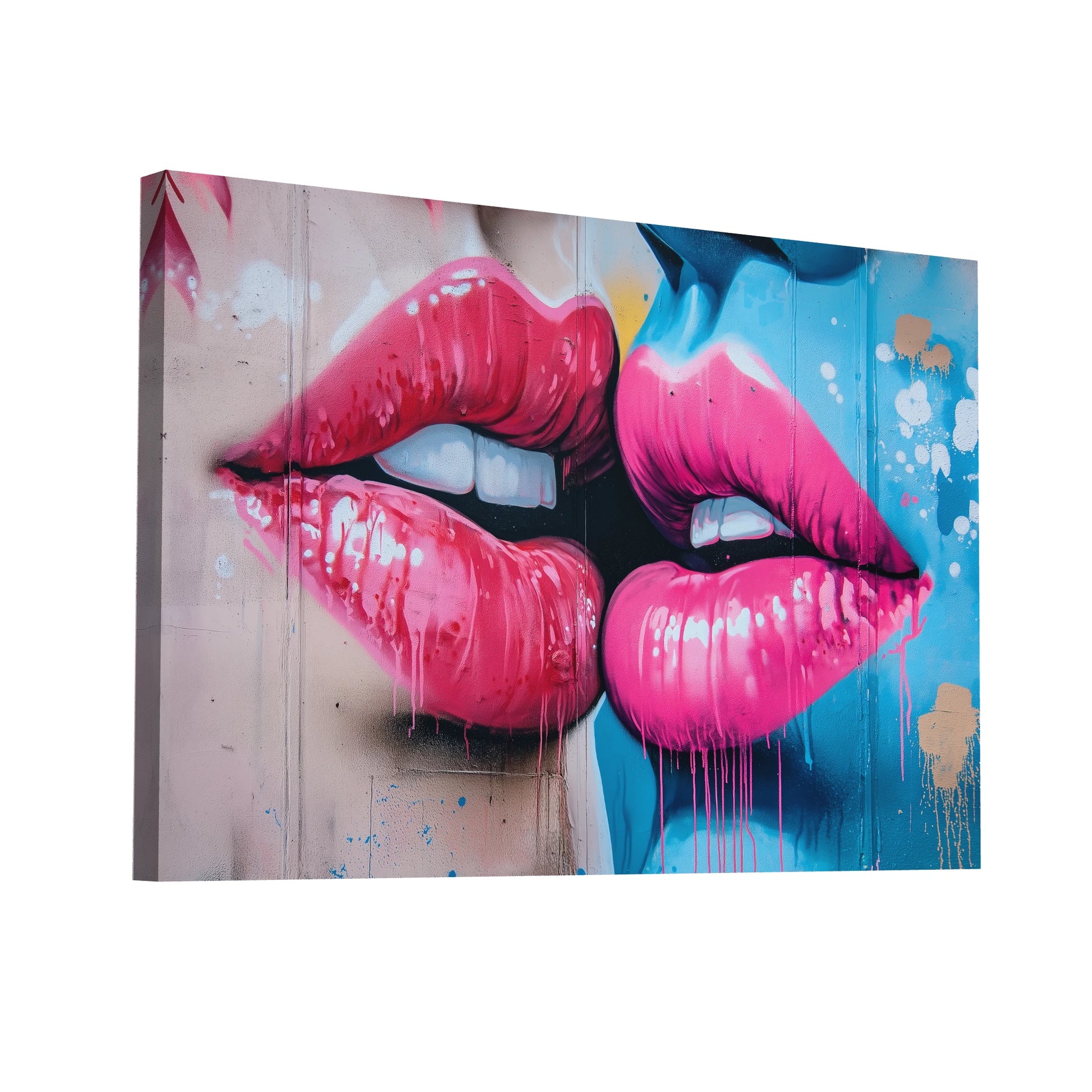 Product Hero 3D WebP Tableau Femme - Lèvres Attirantes - Art Virtuoso