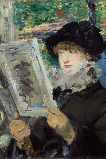 Tableau Femme lisant – Édouard Manet - impression sur toile, format M