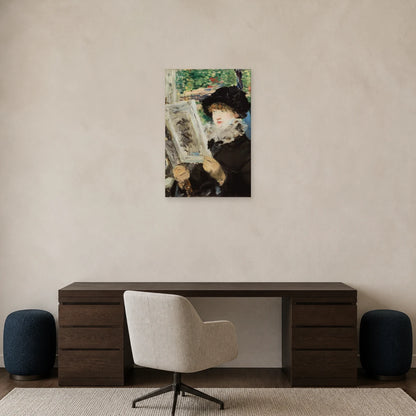 Tableau Femme lisant – Édouard Manet dans un bureau - Art Virtuoso