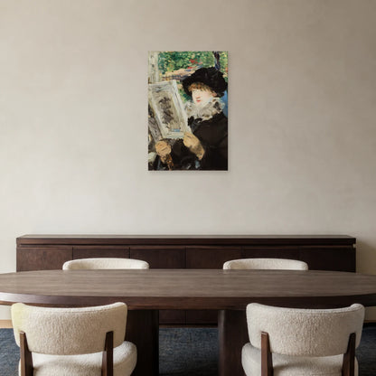 Tableau Femme lisant – Édouard Manet dans une salle à manger - Art Virtuoso