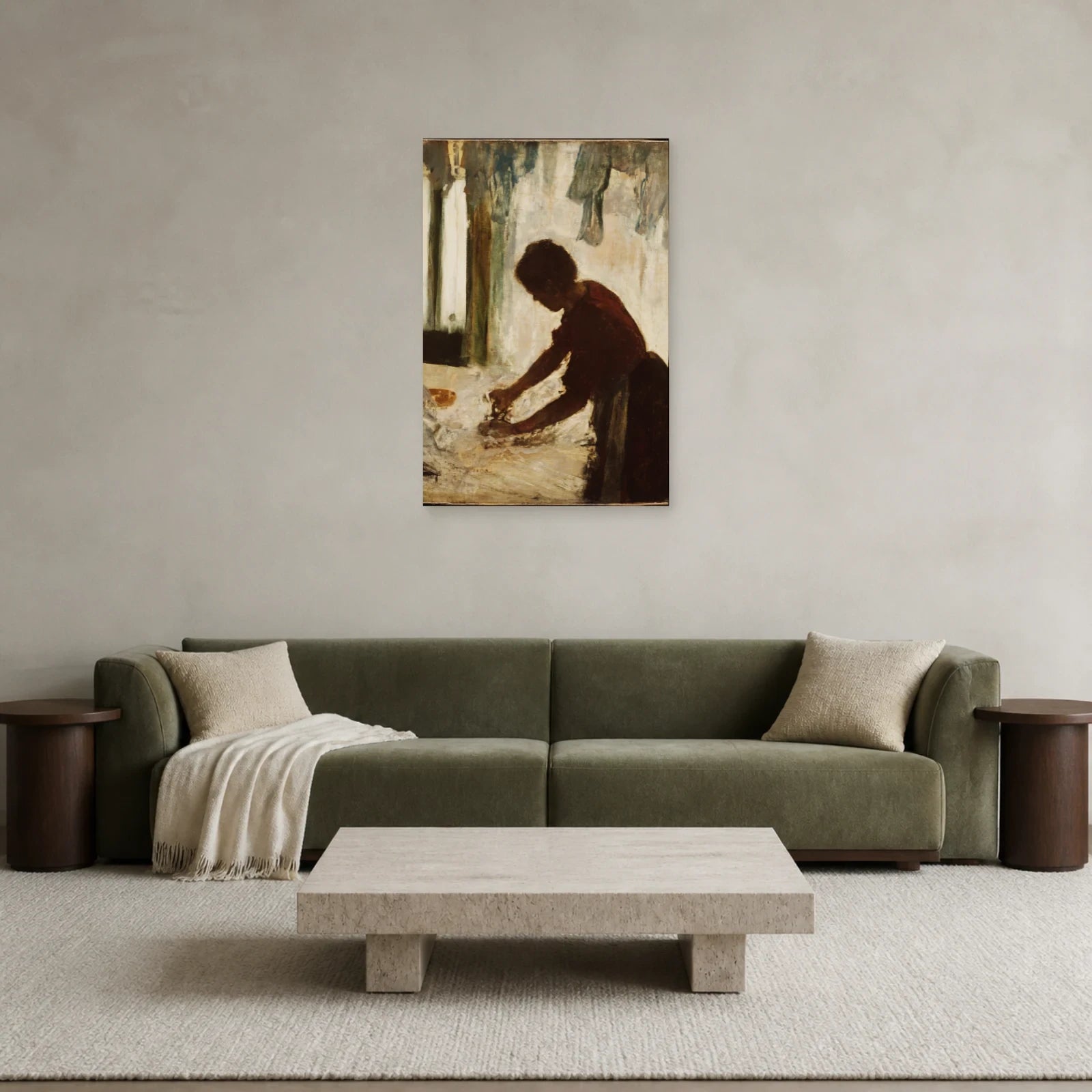 Tableau Une femme repassant – Edgar Degas dans un salon - Art Virtuoso