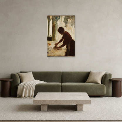 Tableau Une femme repassant – Edgar Degas dans un salon - Art Virtuoso