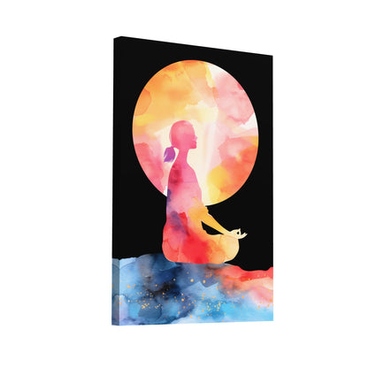 Product Hero 3D WebP Tableau Femme Zen - Art Virtuoso