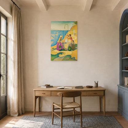 Tableau Femmes au puits, Opus 238 – Paul Signac dans un bureau - Art Virtuoso