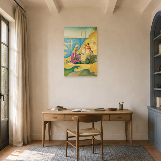 Tableau Femmes au puits, Opus 238 – Paul Signac dans un bureau - Art Virtuoso