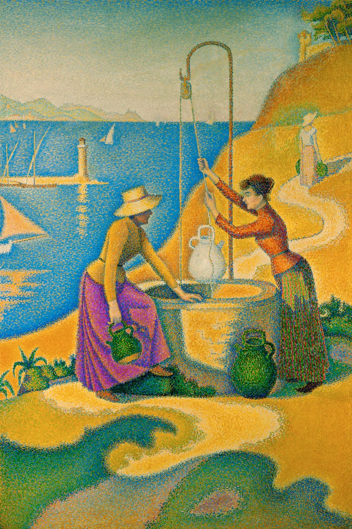 Tableau Femmes au puits, Opus 238 – Paul Signac - impression sur toile, format S