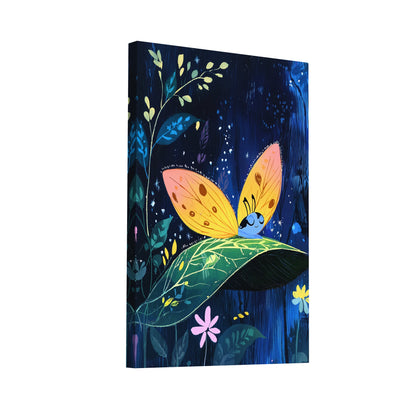 Product Hero 3D WebP Tableau Fille Chambre - Papillon Mignon - Art Virtuoso