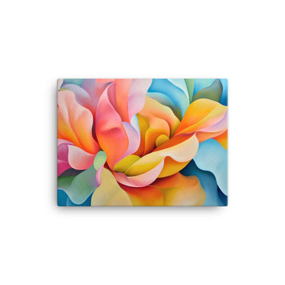 Tableau Fleur Abstrait - Vibrance Multicolore  Art Virtuoso S  