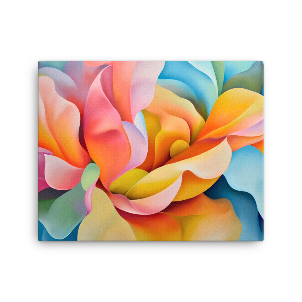 Tableau Fleur Abstrait - Vibrance Multicolore  Art Virtuoso M  