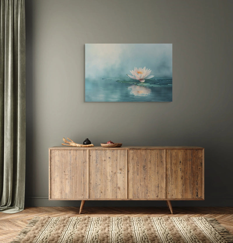 Tableau Fleurs de Lotus — Reflet sur l’Eau Calme