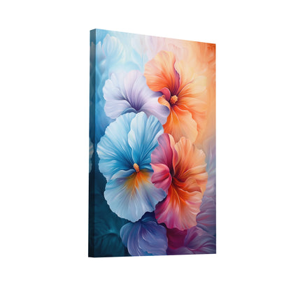 Product Hero 3D WebP Tableau Fleurs au Pastel - Art Virtuoso