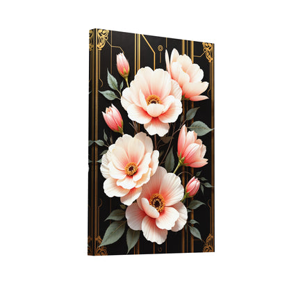 Product Hero 3D WebP Tableau Fleurs Blanches et Roses - Art Virtuoso