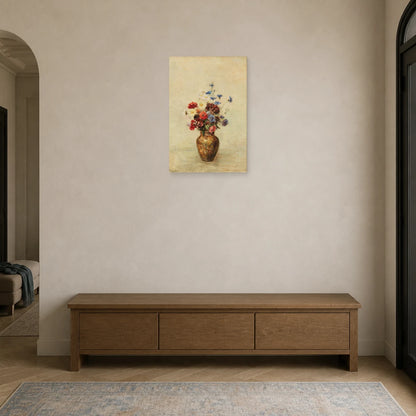 Tableau Fleurs dans un vase – Odilon Redon dans une entrée ou un couloir - Art Virtuoso