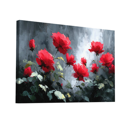 Product Hero 3D WebP Tableau Fleurs Rouges : Passion Écarlate - Art Virtuoso