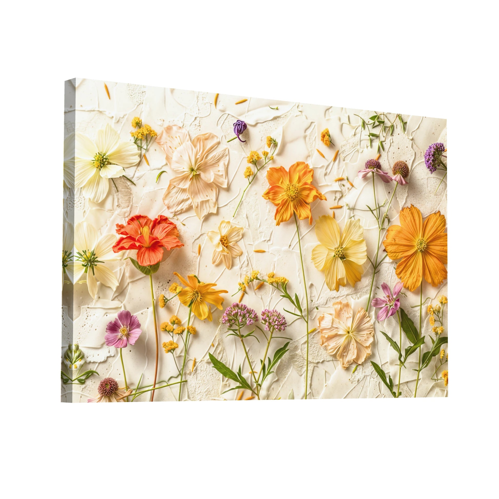 Product Hero 3D WebP Tableau Fleurs Séchées - Art Virtuoso