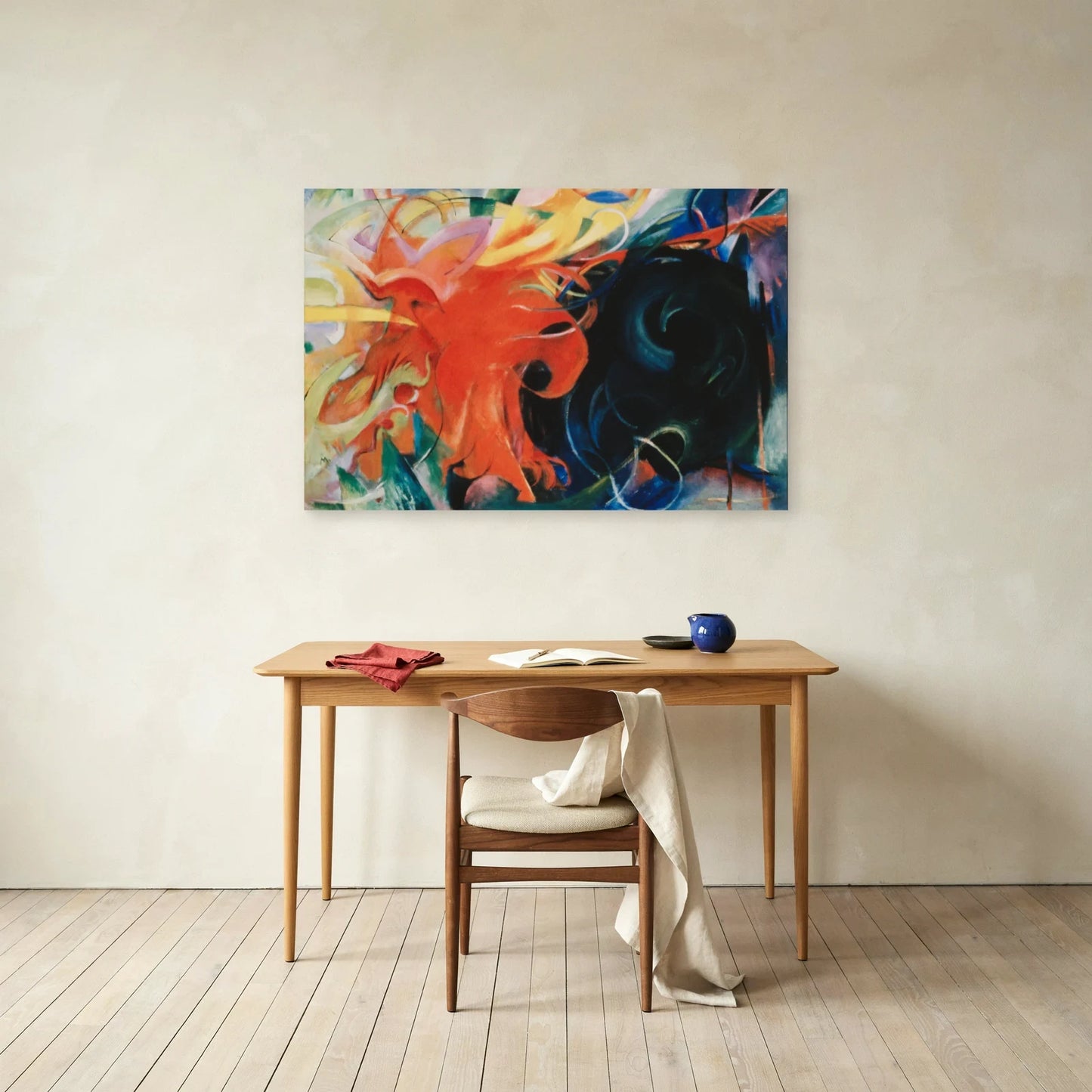 Tableau Formes combattantes – Franz Marc dans un bureau - Art Virtuoso
