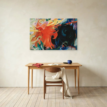 Tableau Formes combattantes – Franz Marc dans un bureau - Art Virtuoso