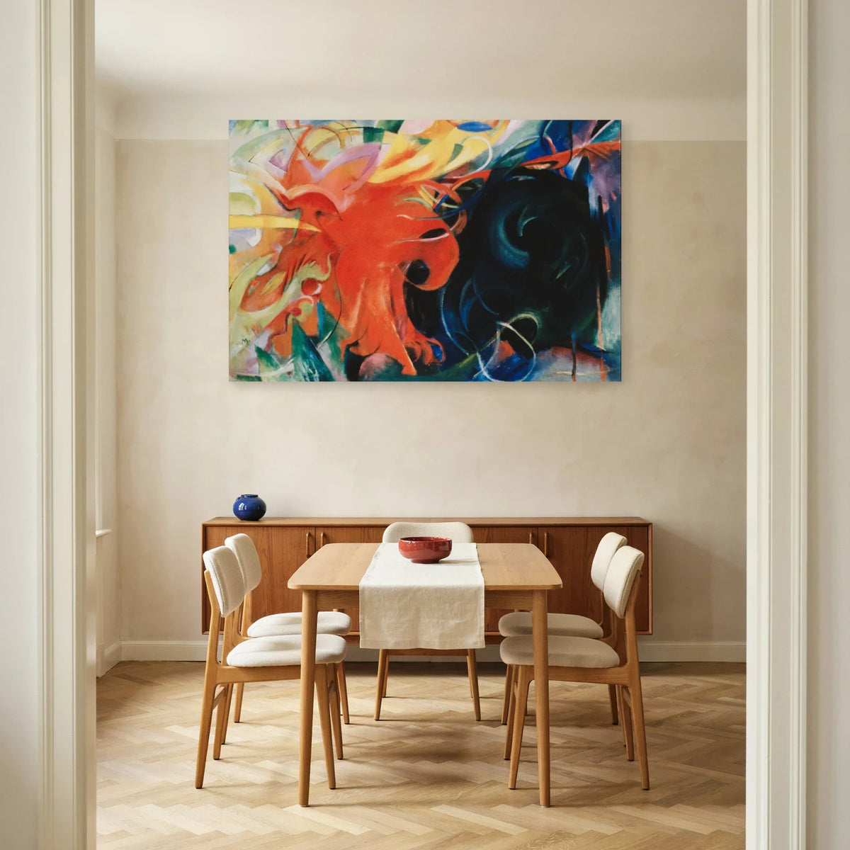 Tableau Formes combattantes – Franz Marc dans une salle à manger - Art Virtuoso