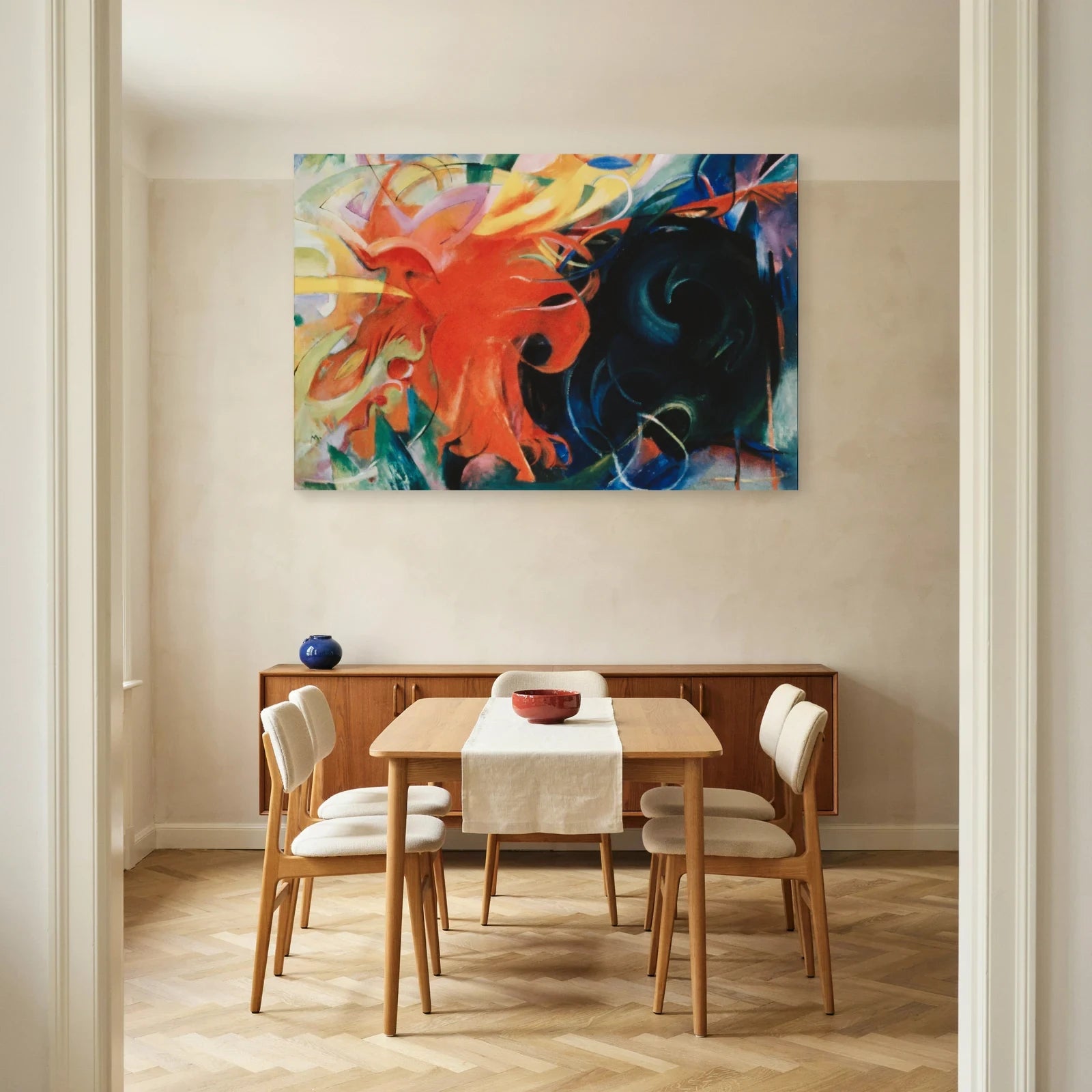 Tableau Formes combattantes – Franz Marc dans une salle à manger - Art Virtuoso