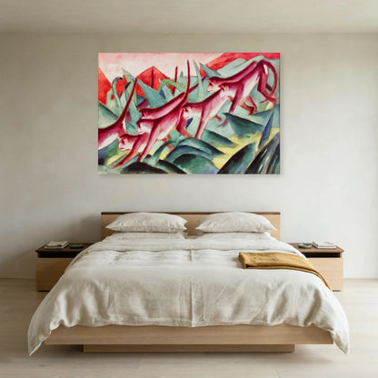 Tableau Frise de singes – Franz Marc dans une chambre - Art Virtuoso