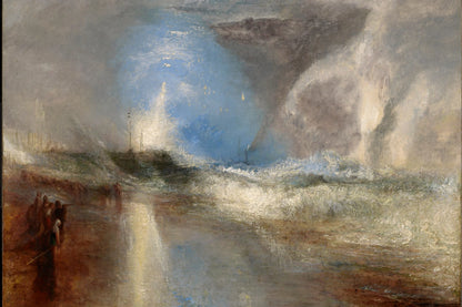 Fusées et feux bleus de William Turner – reproduction sur toile – format M