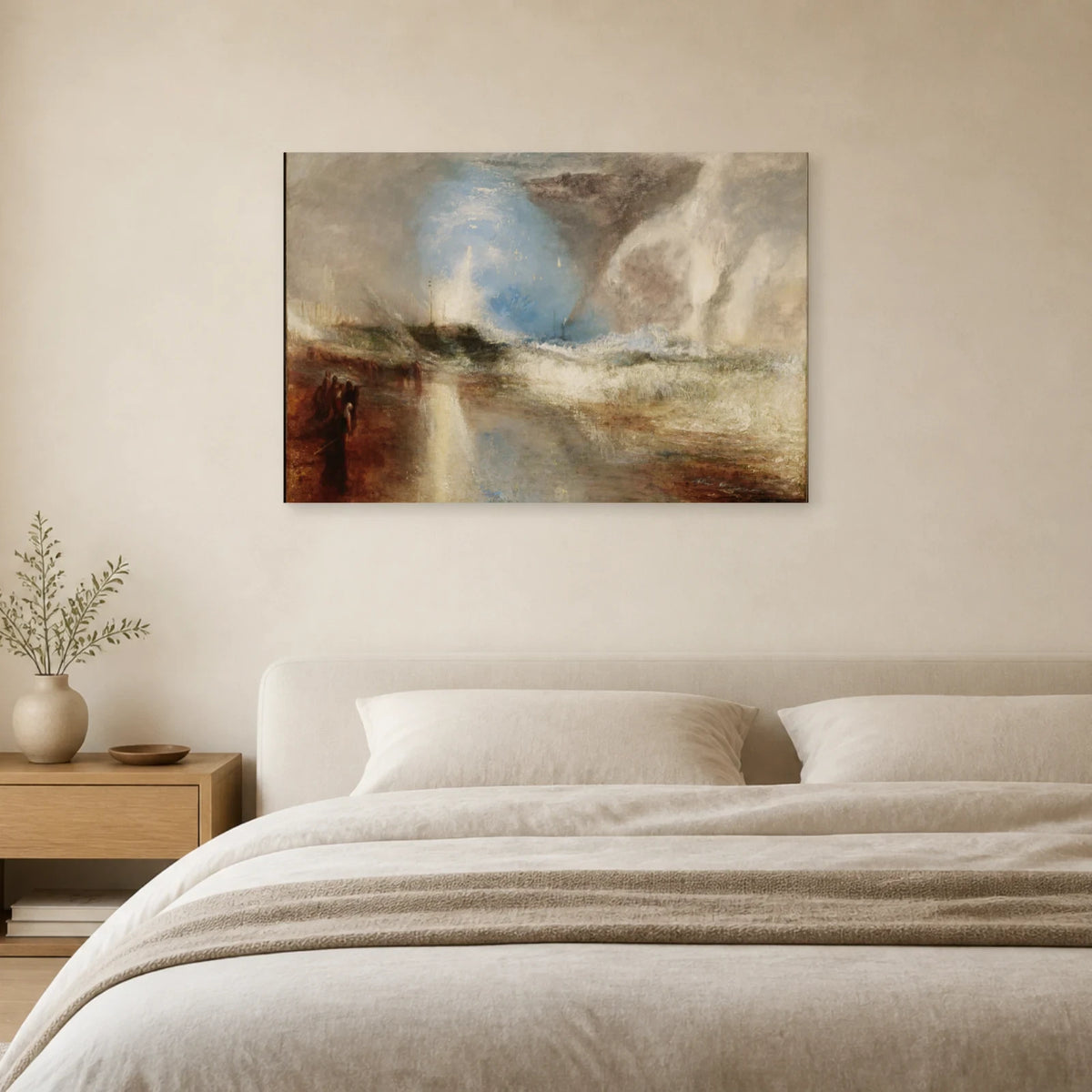 Tableau Fusées et feux bleus – William Turner dans une chambre - Art Virtuoso