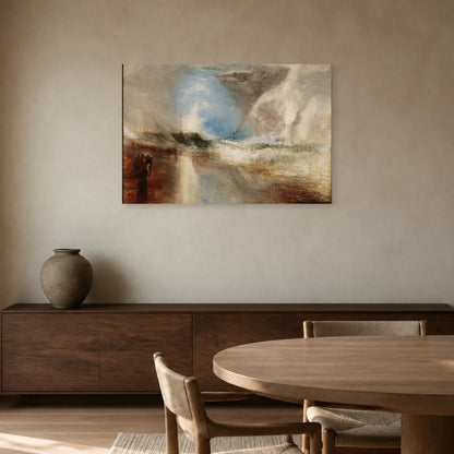 Tableau Fusées et feux bleus – William Turner dans une salle à manger - Art Virtuoso