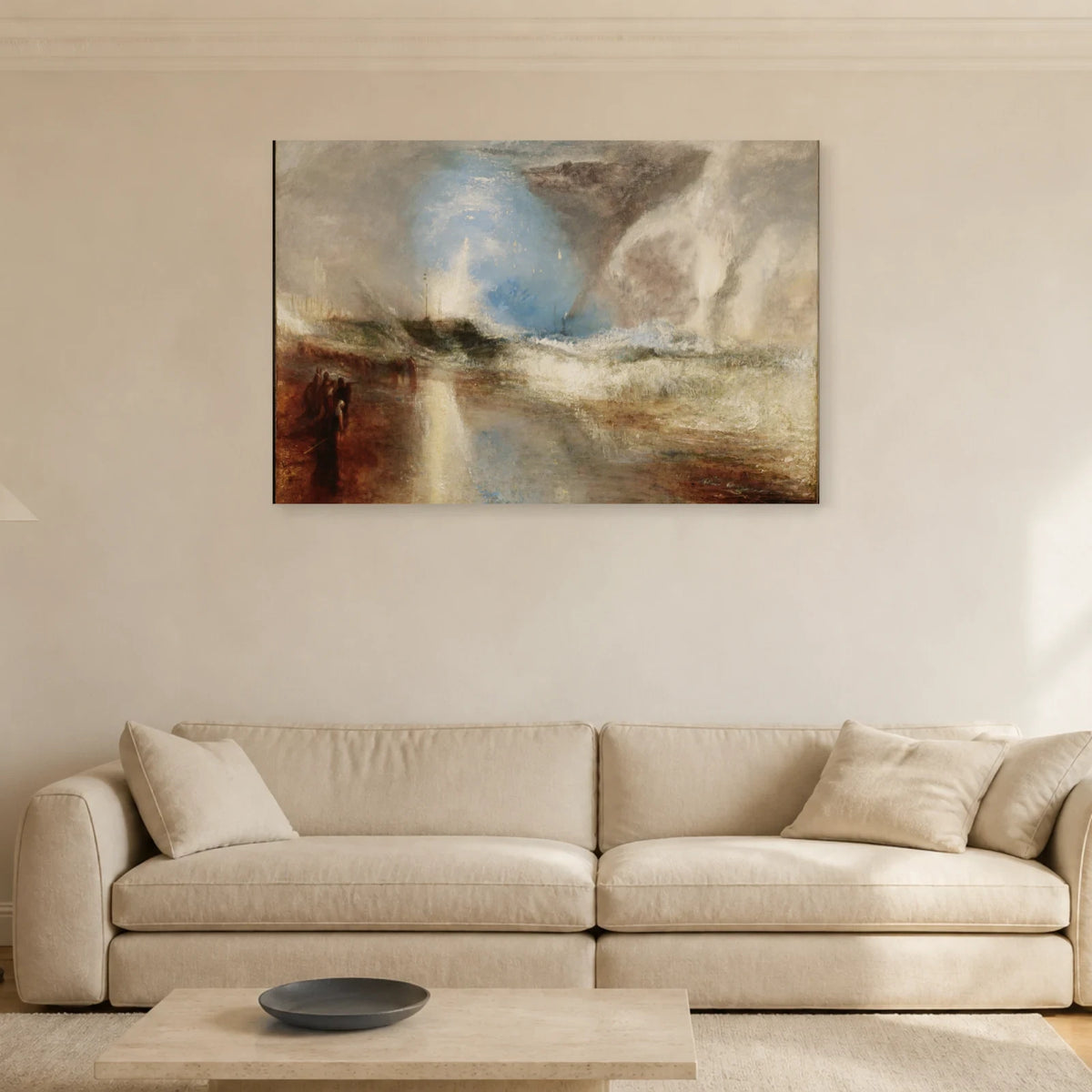Tableau Fusées et feux bleus – William Turner dans un salon - Art Virtuoso