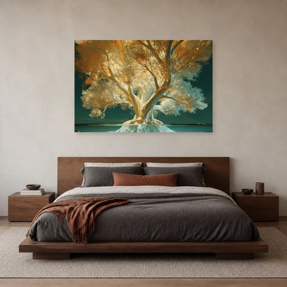 Tableau Gaokerena Arbre de Vie présenté dans une chambre - Art Virtuoso
