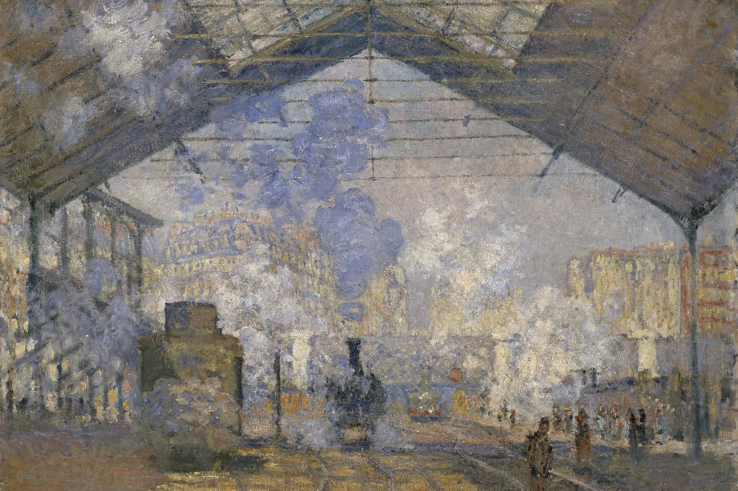 Vapeur bleue et quais parisiens peints par Monet, taille M