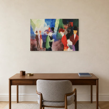 Tableau Gens qui se rencontrent – August Macke dans un bureau - Art Virtuoso
