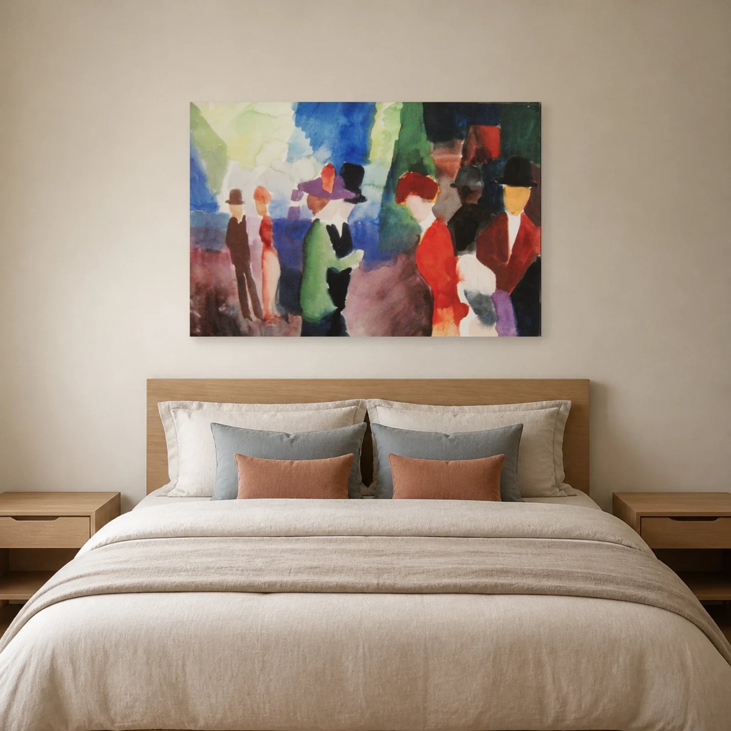 Tableau Gens qui se rencontrent – August Macke dans une chambre - Art Virtuoso
