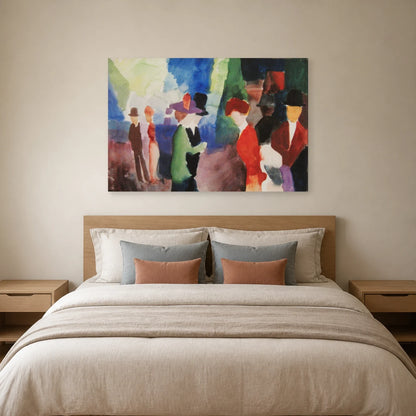 Tableau Gens qui se rencontrent – August Macke dans une chambre - Art Virtuoso