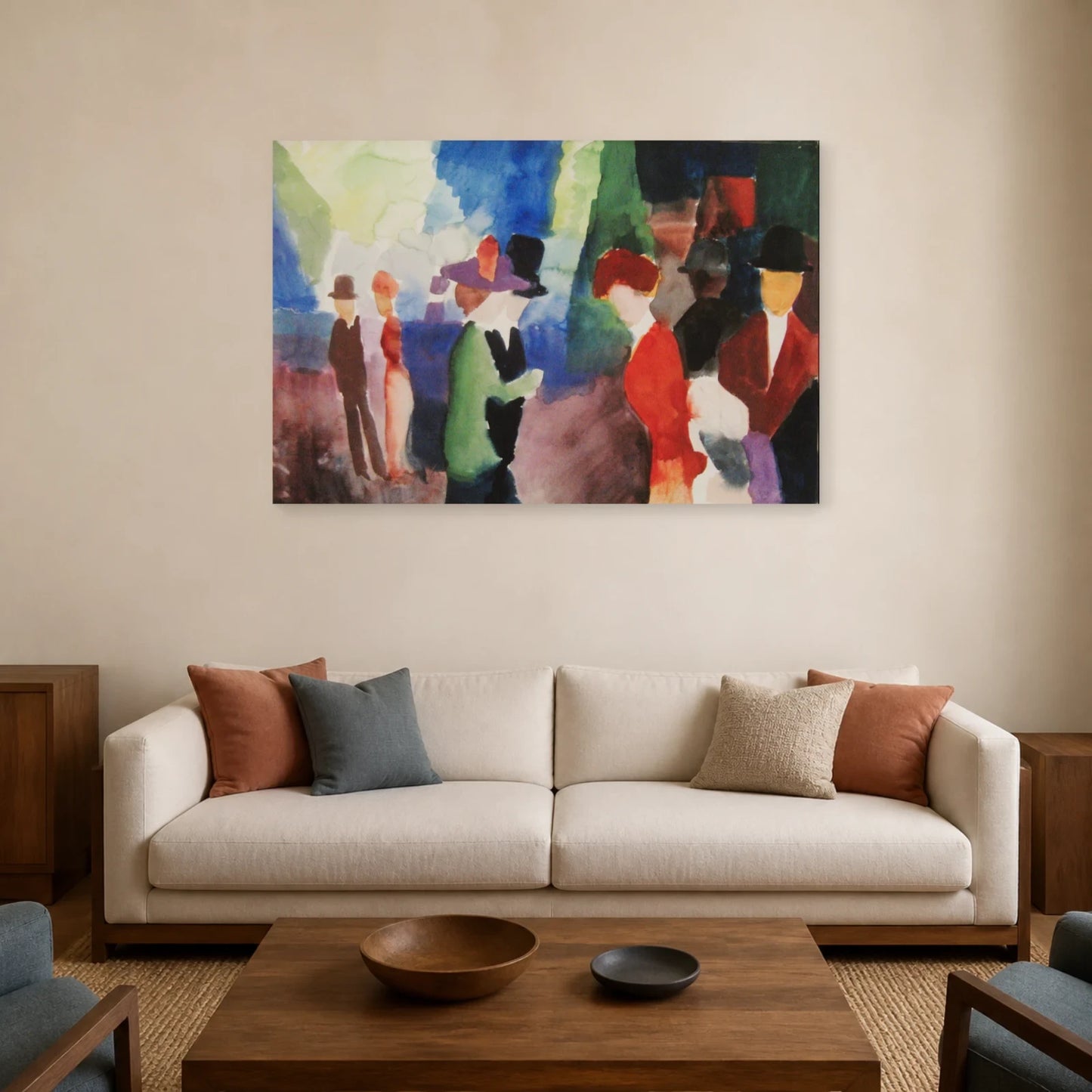 Tableau Gens qui se rencontrent – August Macke dans un salon - Art Virtuoso