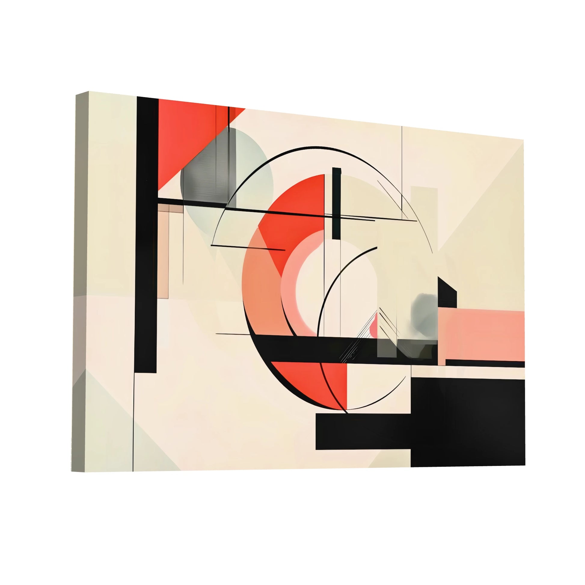 Product Hero 3D WebP Tableau Géométrique Suprématisme - Art Virtuoso