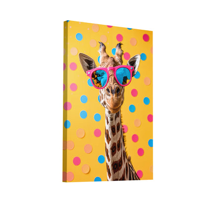 Product Hero 3D WebP Tableau Girafe Pop Art - Expression Joyeuse - Art Virtuoso