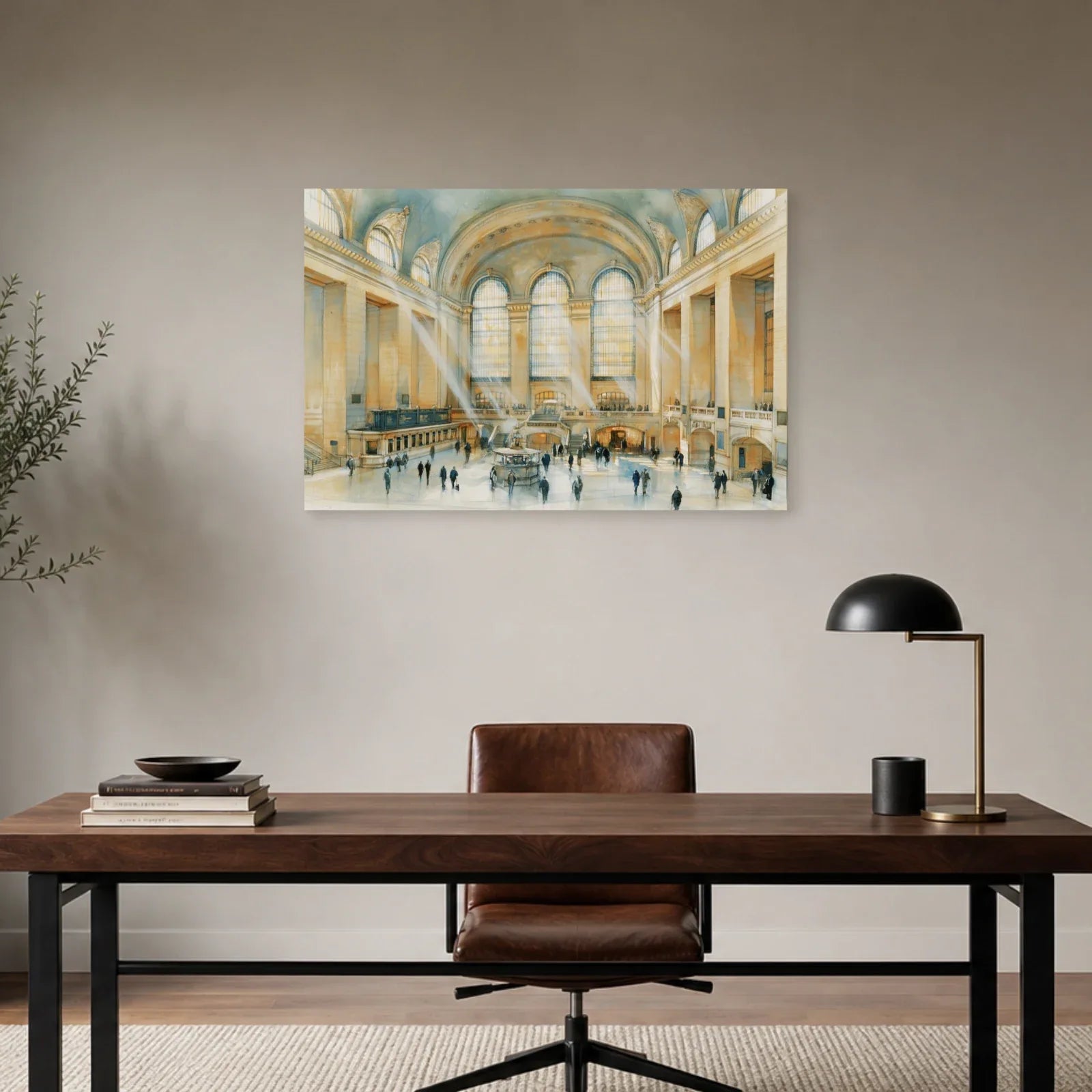Architecture lumineuse de Grand Central installée dans un bureau