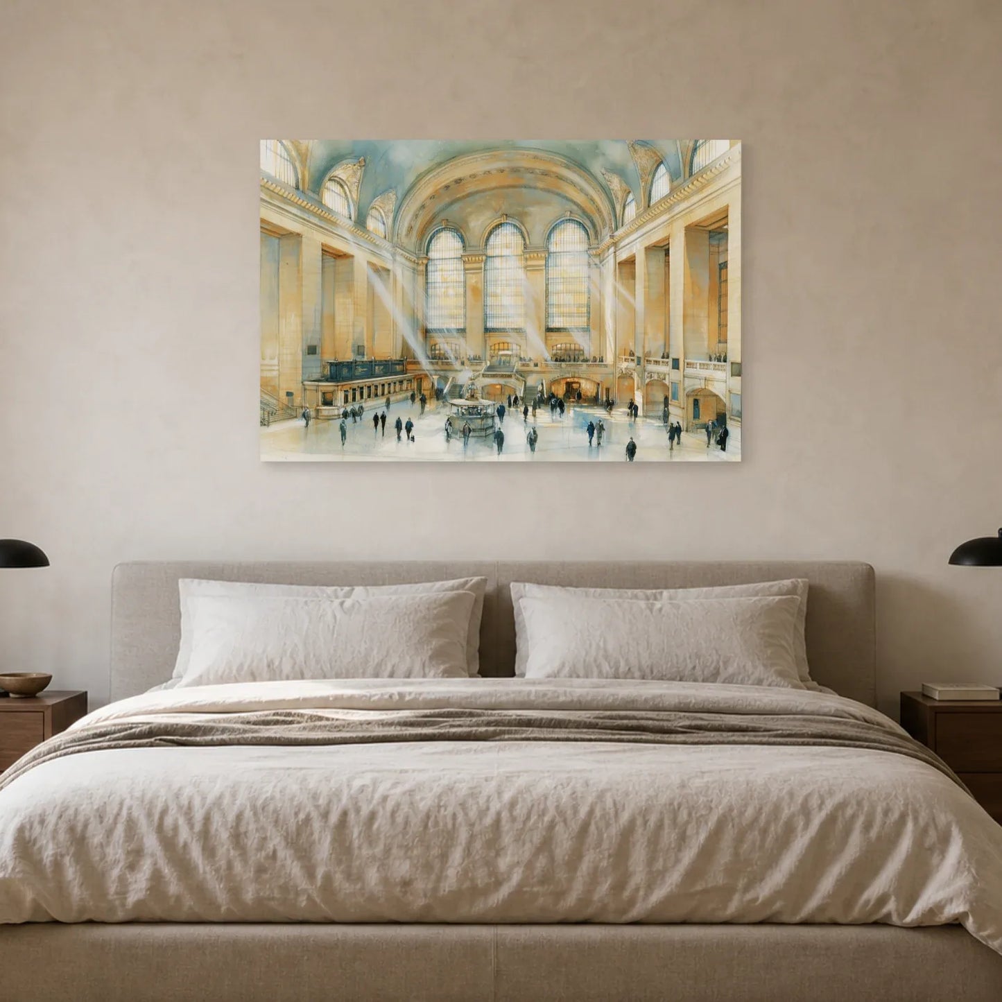 Toile de la gare Grand Central au mur d’une chambre