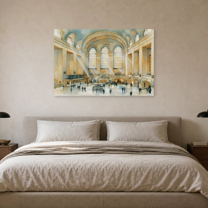 Toile de la gare Grand Central au mur d’une chambre