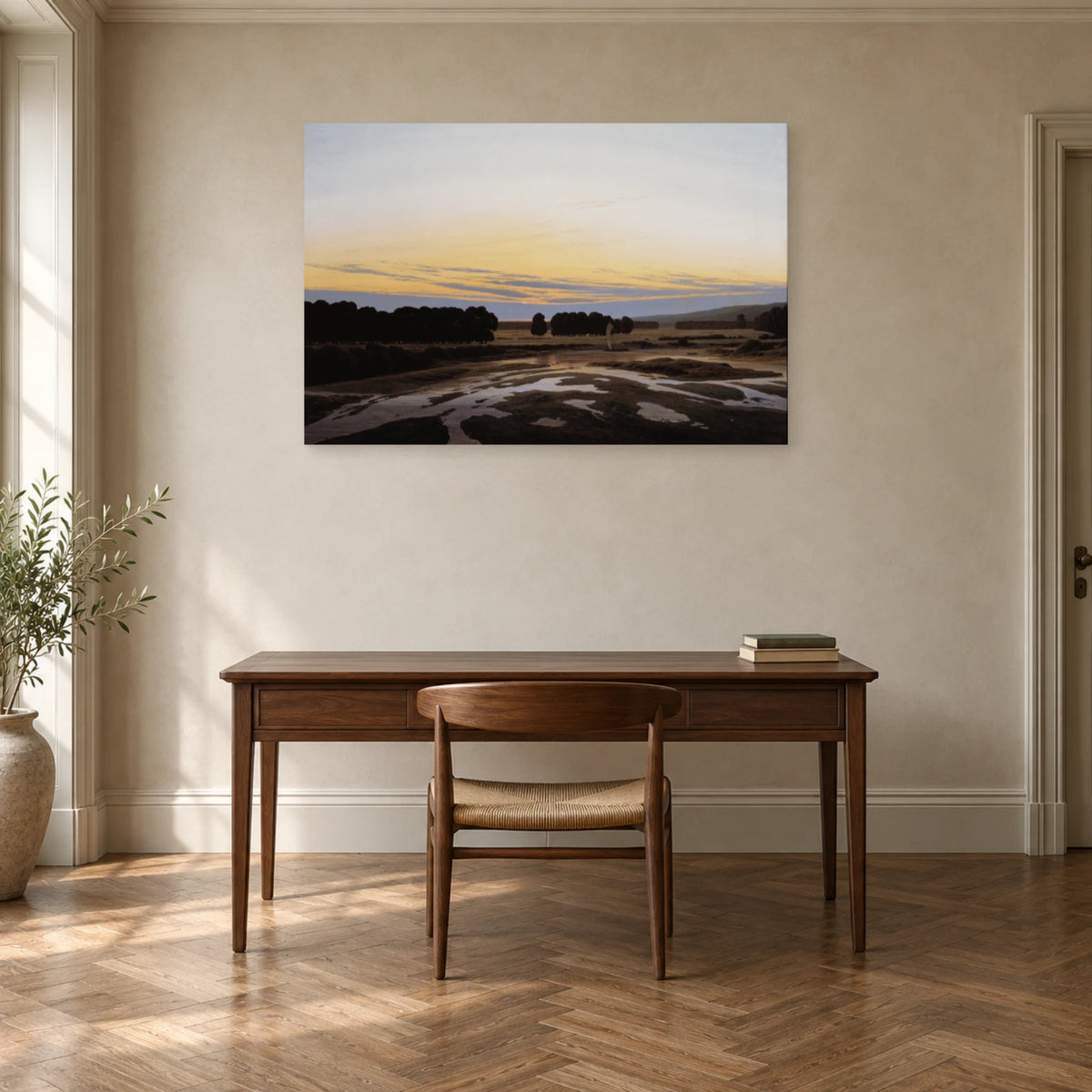 Tableau La Grande Réserve de Caspar David Friedrich dans un bureau - Art Virtuoso